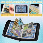 FovBern 4-Pocket Card Binder, Trading Card Binder with 50 Premium Removable Sleeves, Holds Up to 400 Cards, Card Holder Collector Album for Game Cards - Image 7